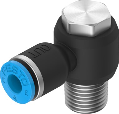 Push-in L-fitting
