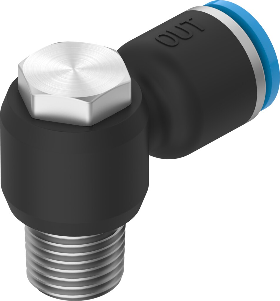 Push-in L-fitting