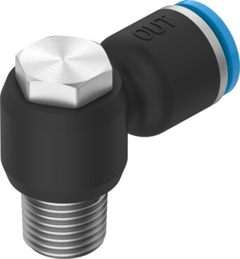 Push-in L-fitting