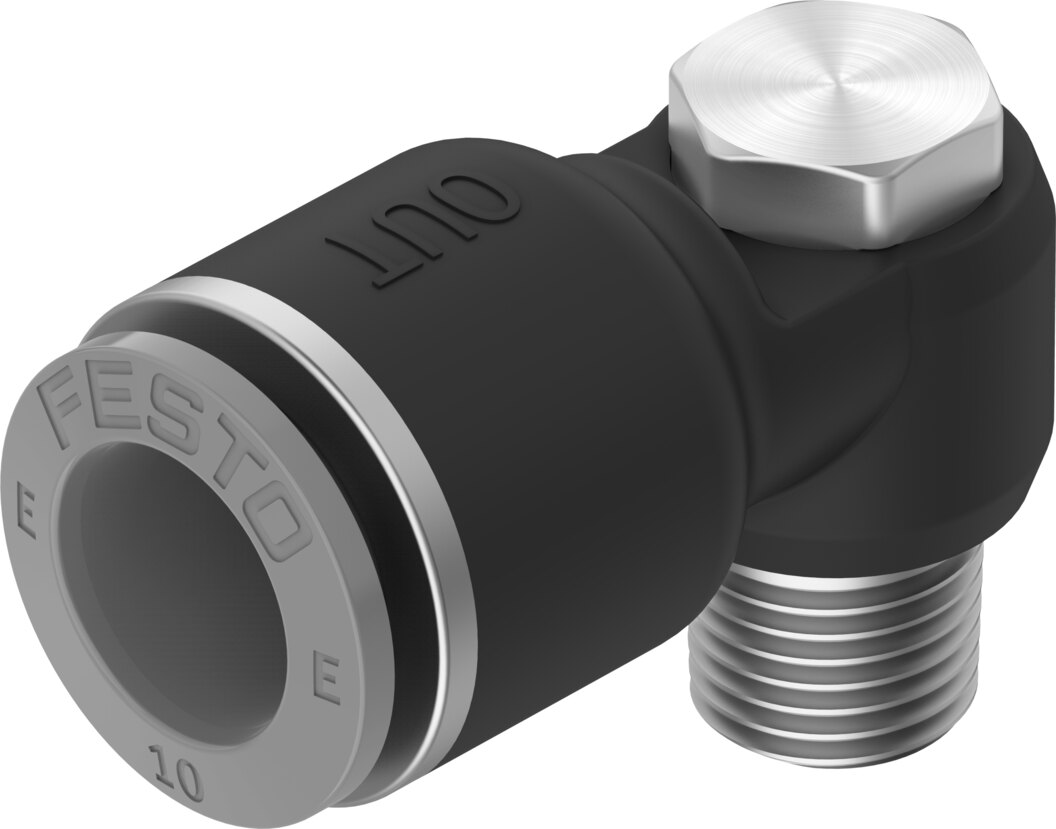 Push-in L-fitting