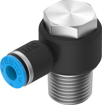 Push-in L-fitting