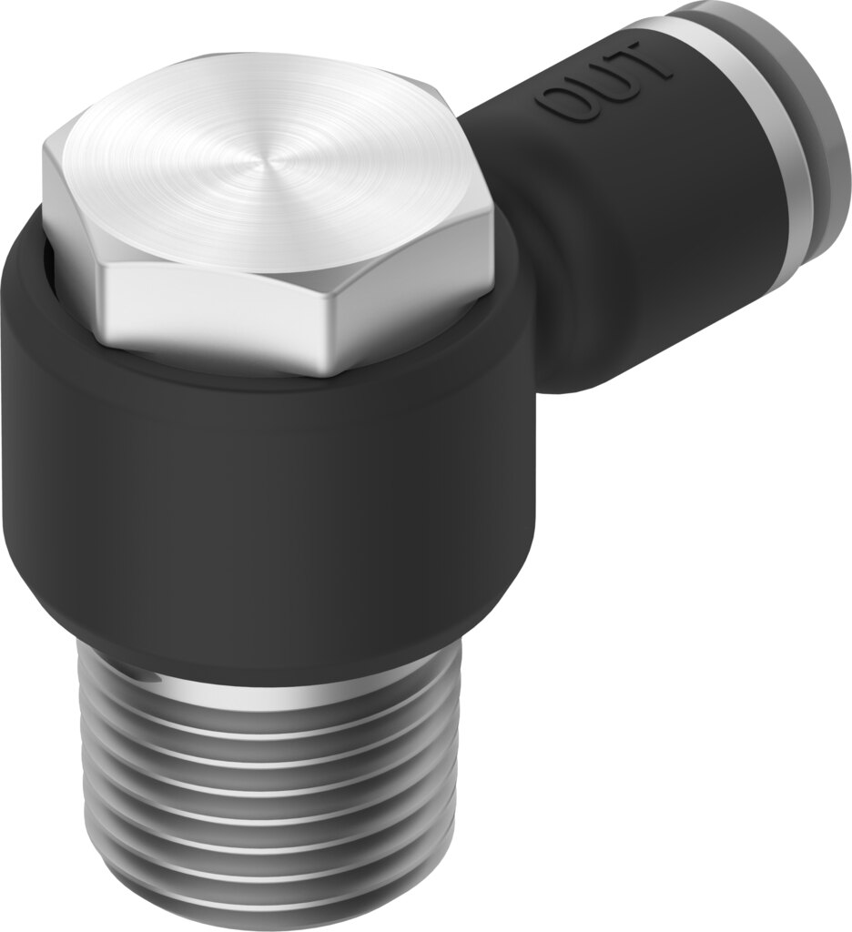 Push-in L-fitting