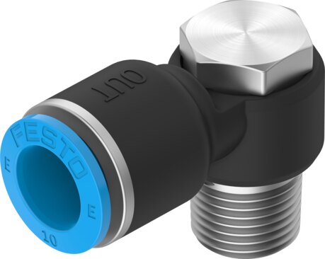 Push-in L-fitting