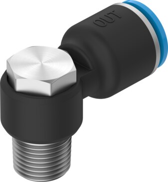 Push-in L-fitting