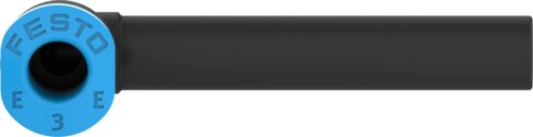 Push-in L-connector