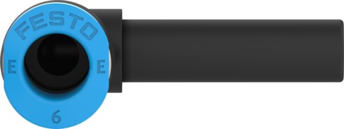 Push-in L-connector