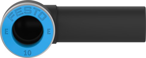 Push-in L-connector