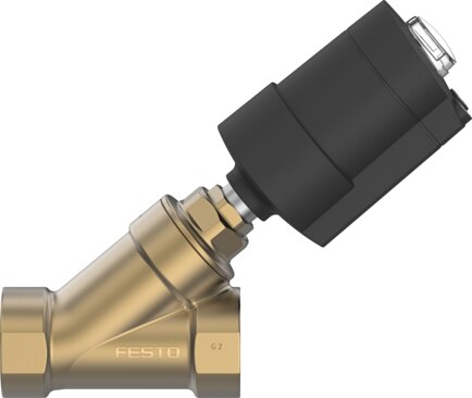 Angle seat valve