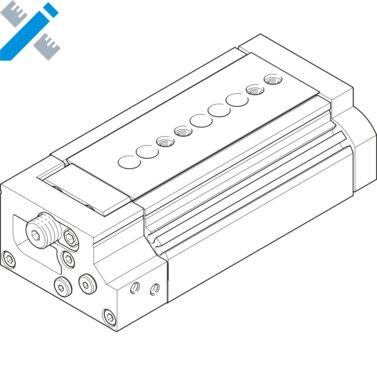 Mini slide with accessories