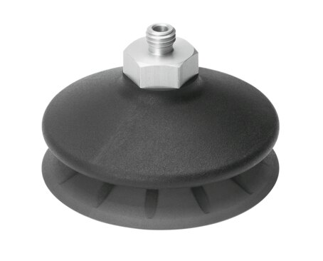Suction cup with connection