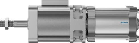 Cylinder with holding brake
