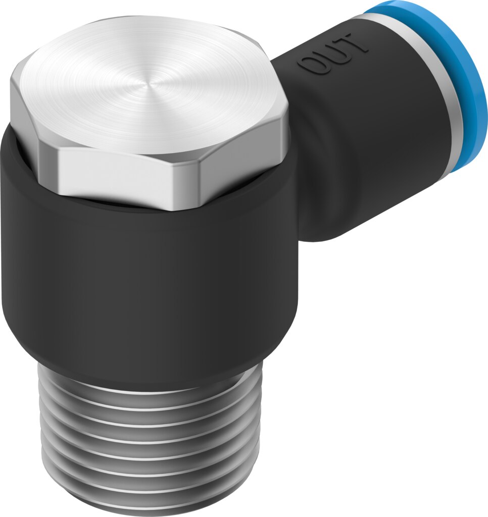 Push-in L-fitting