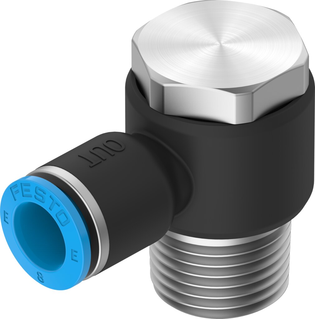 Push-in L-fitting