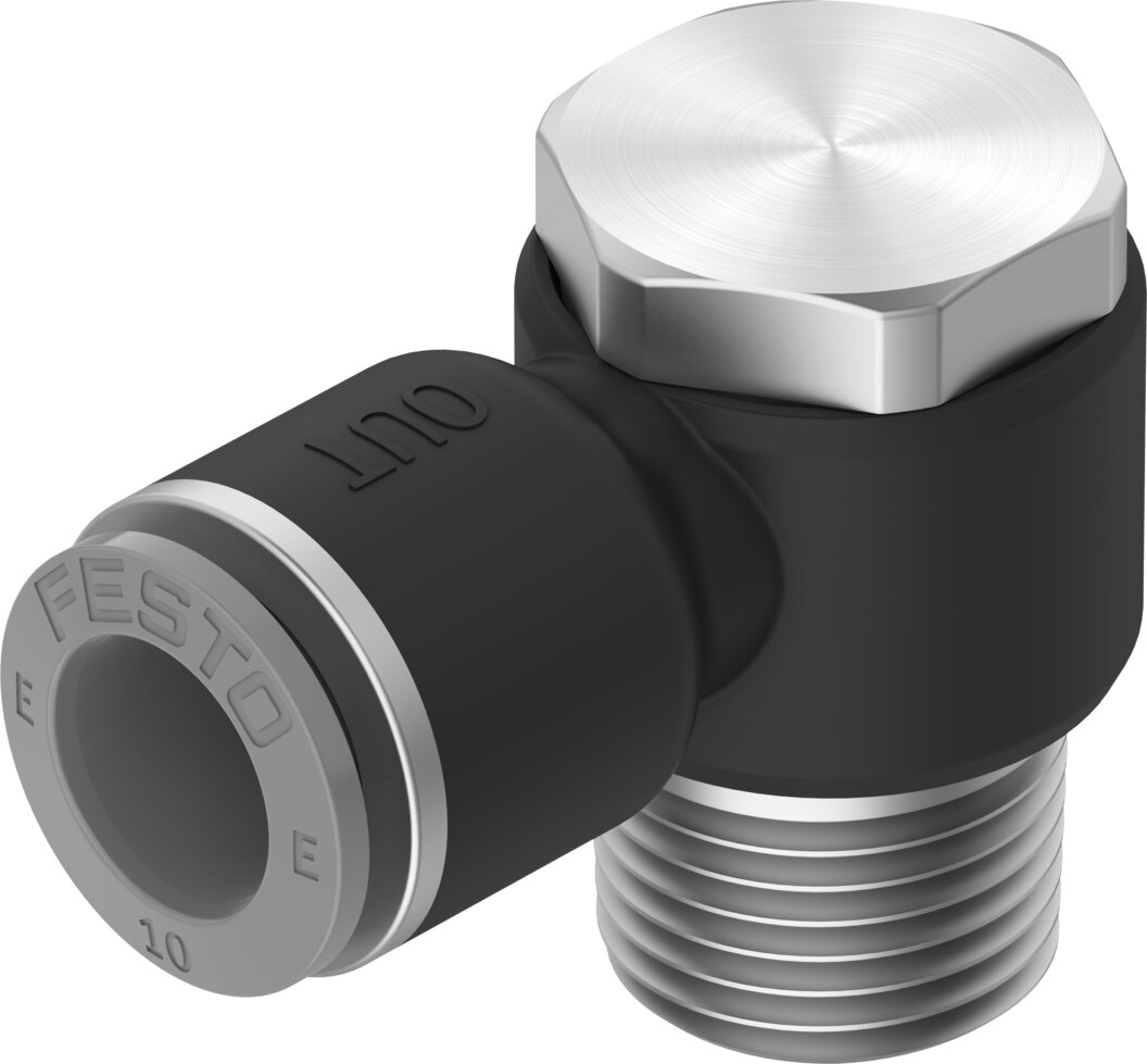 Push-in L-fitting