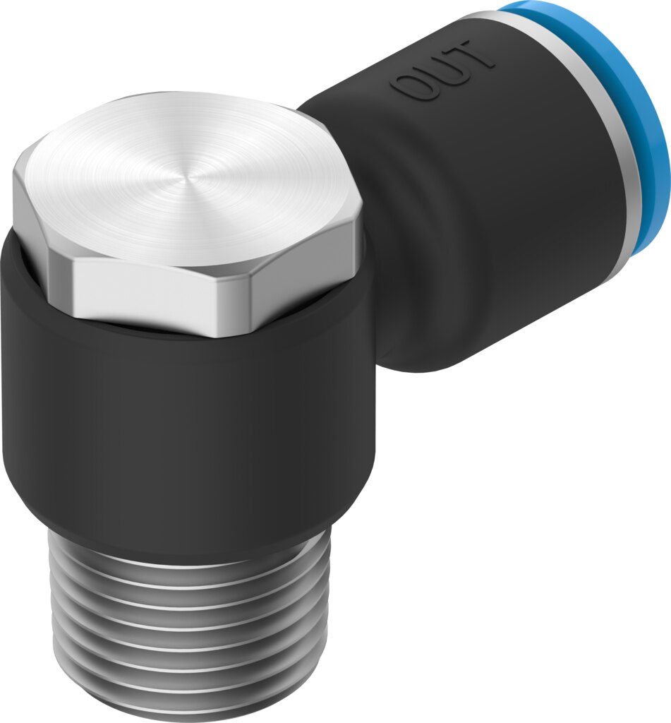 Push-in L-fitting