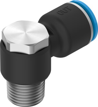 Push-in L-fitting