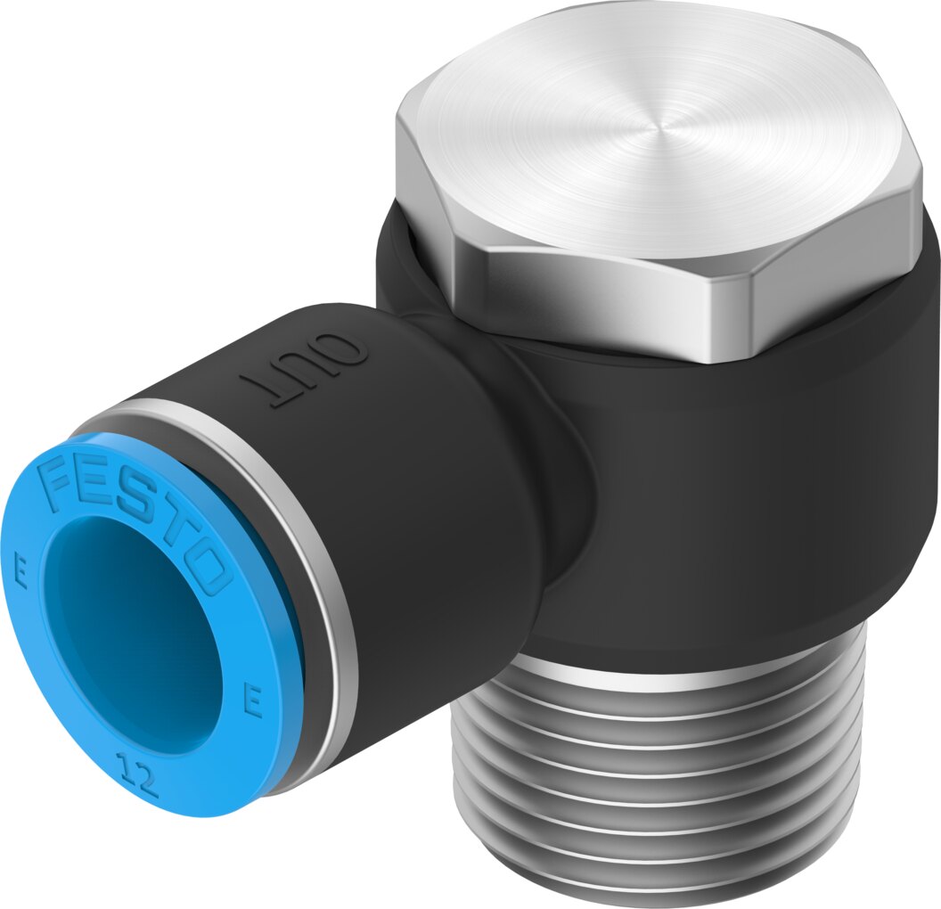Push-in L-fitting