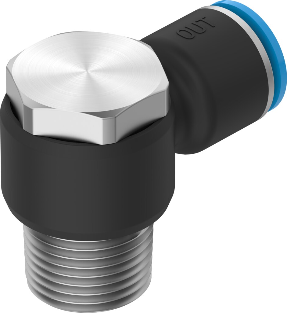 Push-in L-fitting