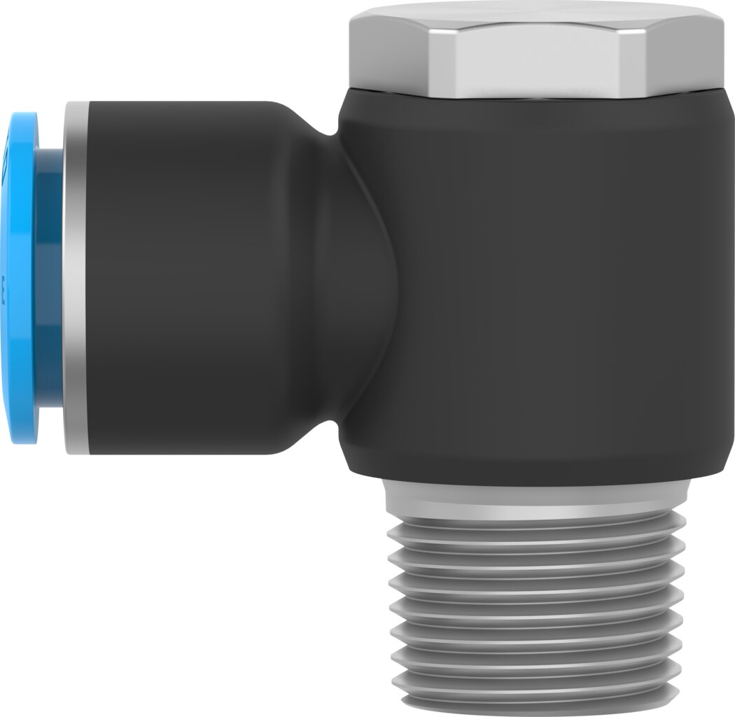 Push-in L-fitting
