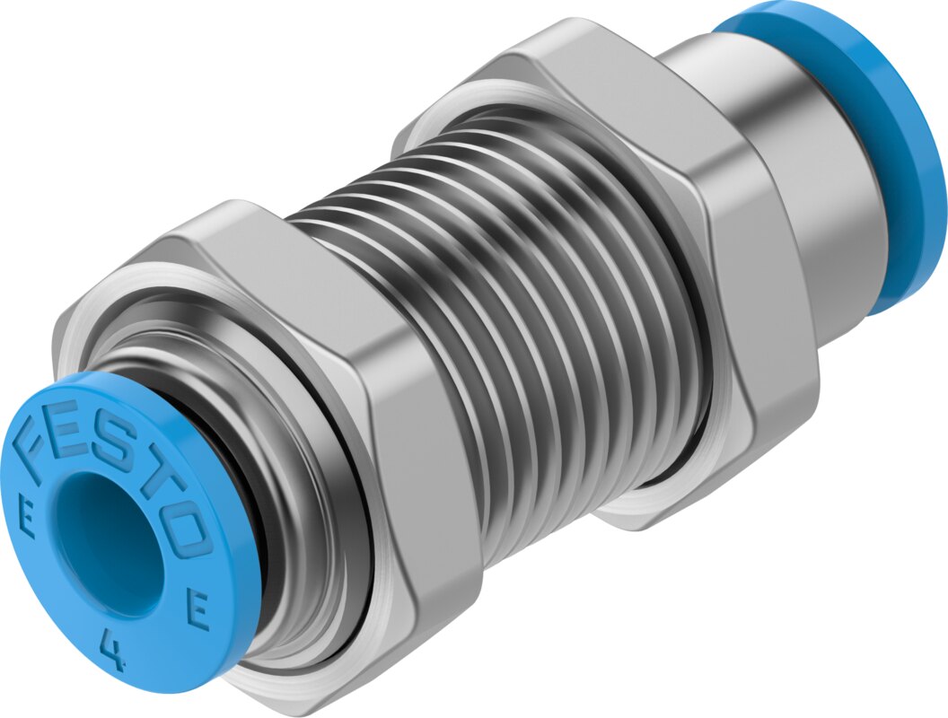 Push-in bulkhead connector