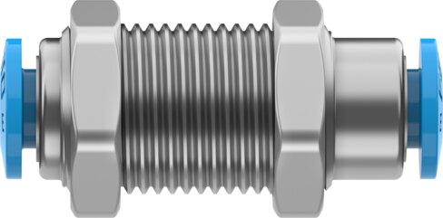 Push-in bulkhead connector