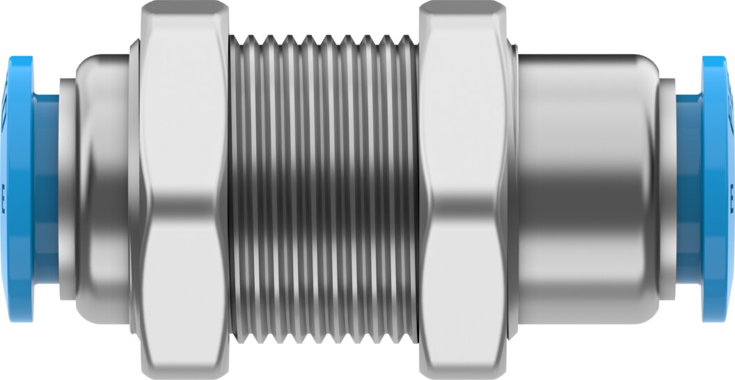 Push-in bulkhead connector