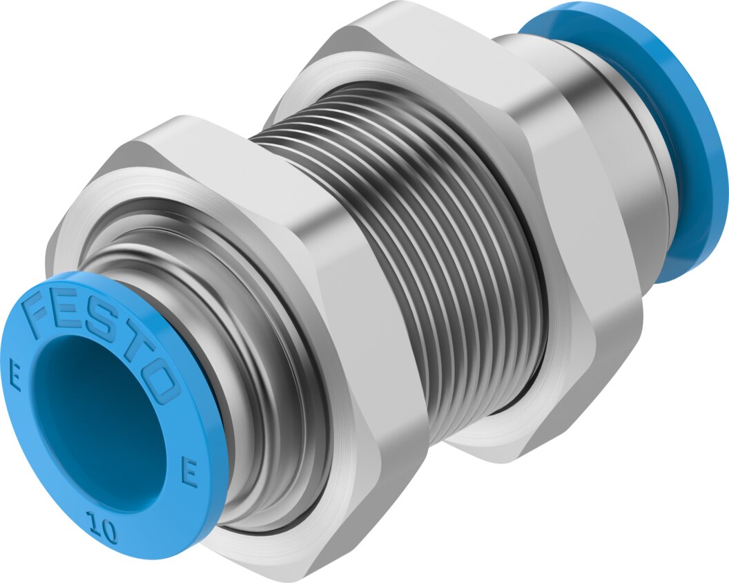 Push-in bulkhead connector