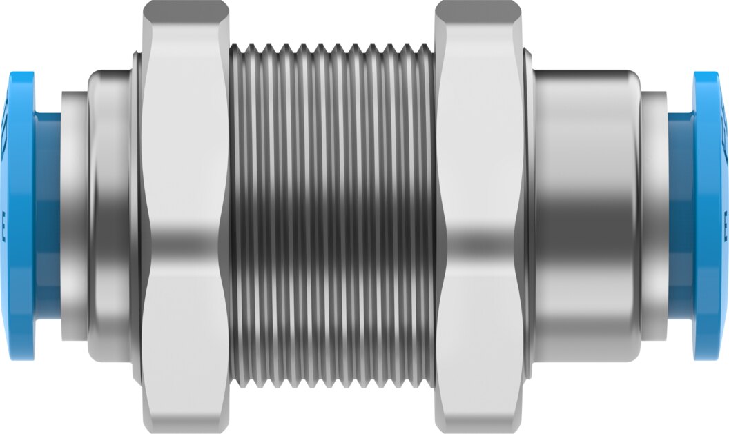 Push-in bulkhead connector