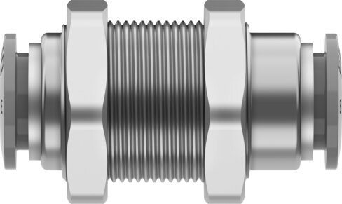 Push-in bulkhead connector