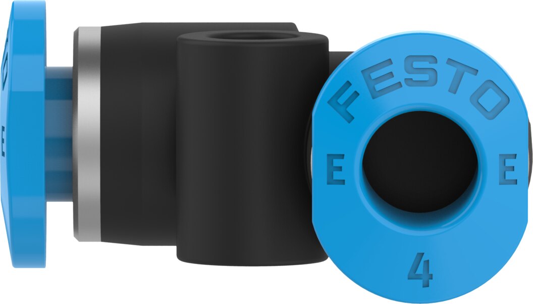 Push-in L-connector