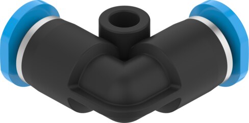 Push-in L-connector