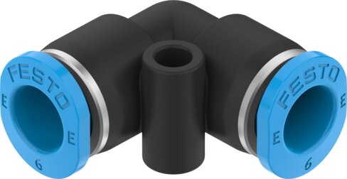 Push-in L-connector