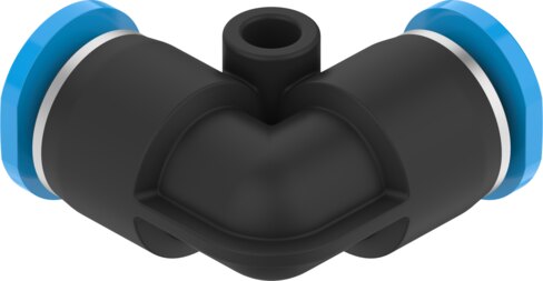 Push-in L-connector