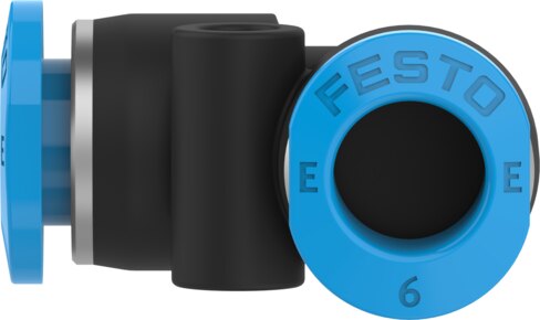 Push-in L-connector