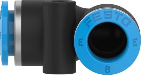 Push-in L-connector