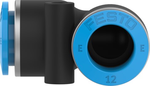 Push-in L-connector