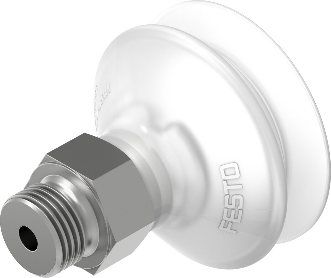 Suction cup with connection
