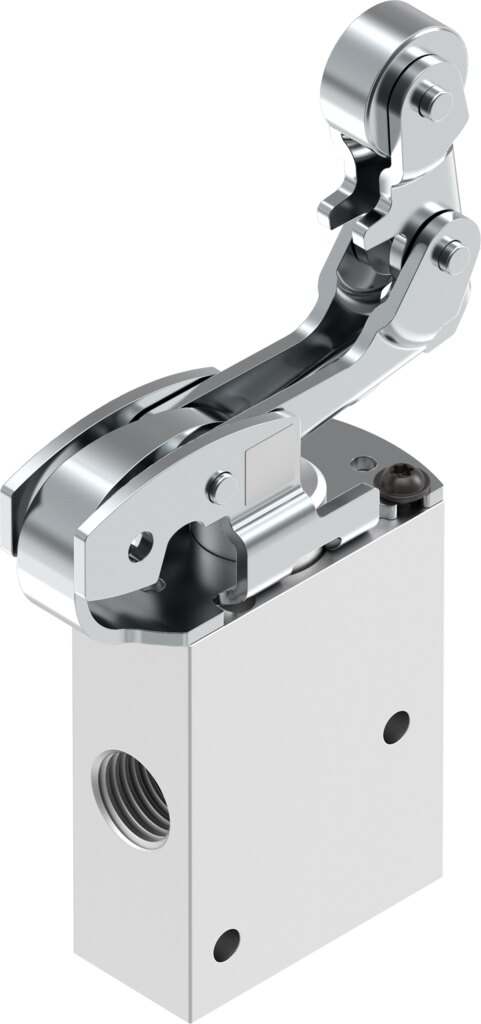 Roller lever valve