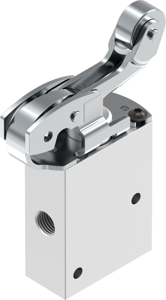 Roller lever valve