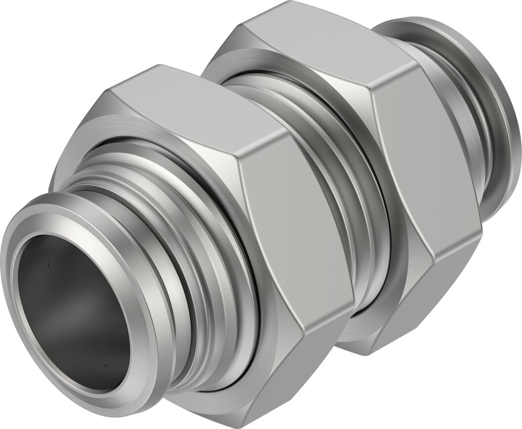 Push-in bulkhead connector