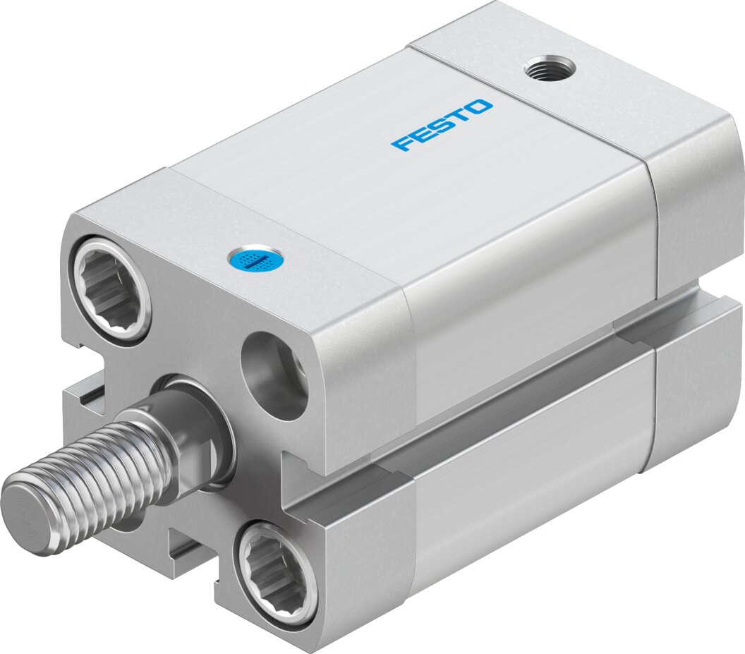 Compact cylinder, single-acting
