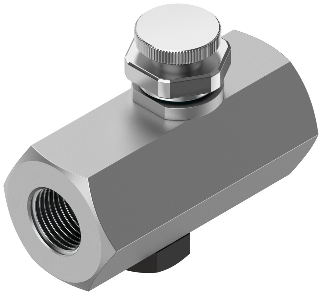 One-way flow control valve