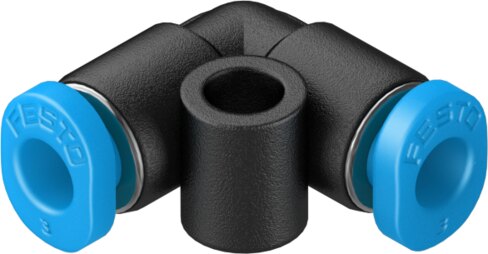 Push-in L-connector