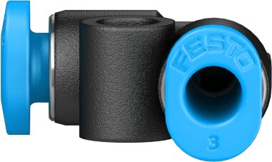 Push-in L-connector