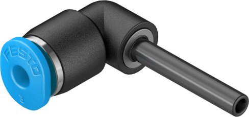 Push-in L-connector