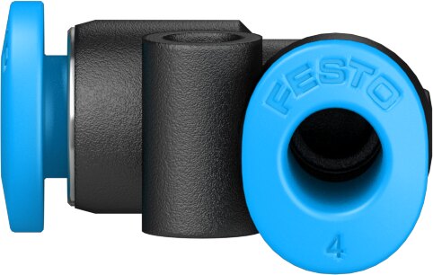 Push-in L-connector