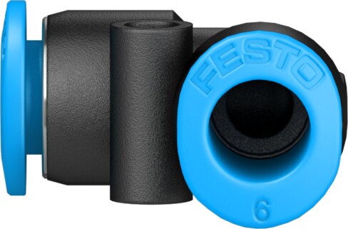 Push-in L-connector