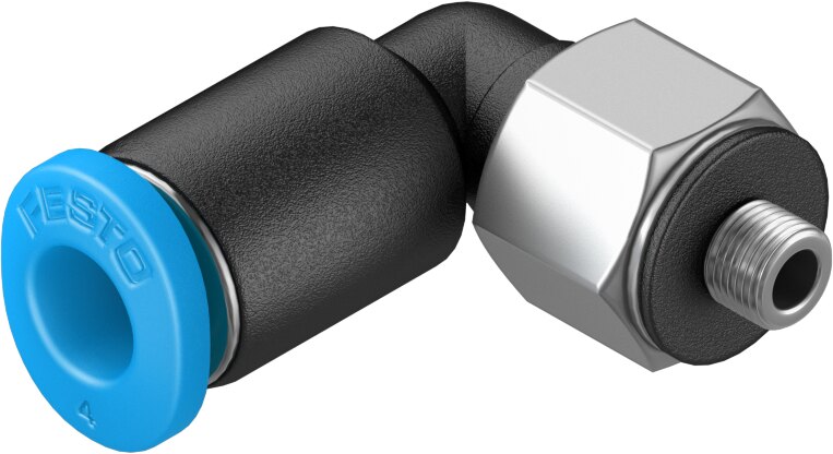 Push-in L-fitting