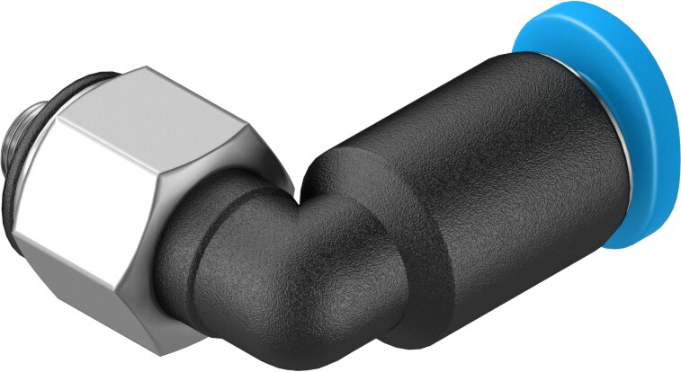 Push-in L-fitting