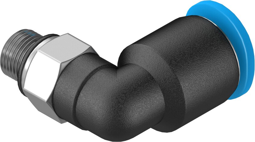 Push-in L-fitting